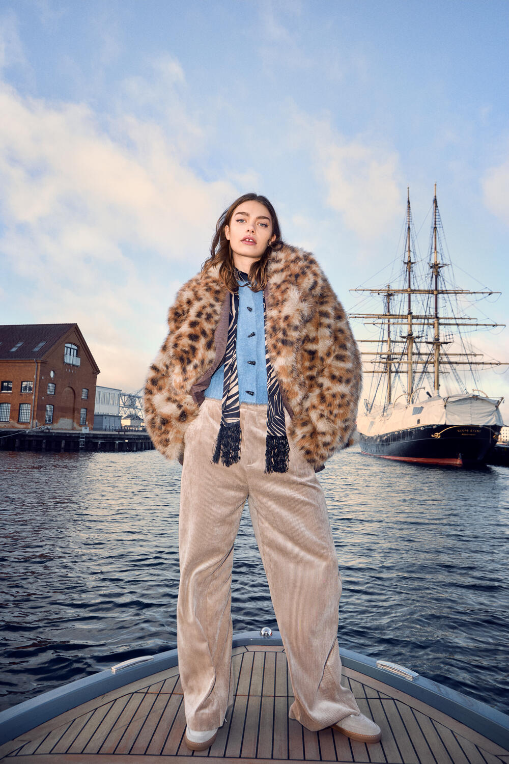 Lestine leo jakke - Camel